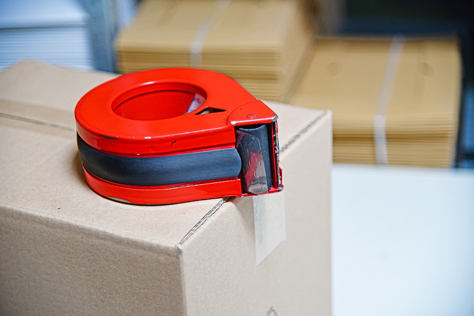 tape on package
